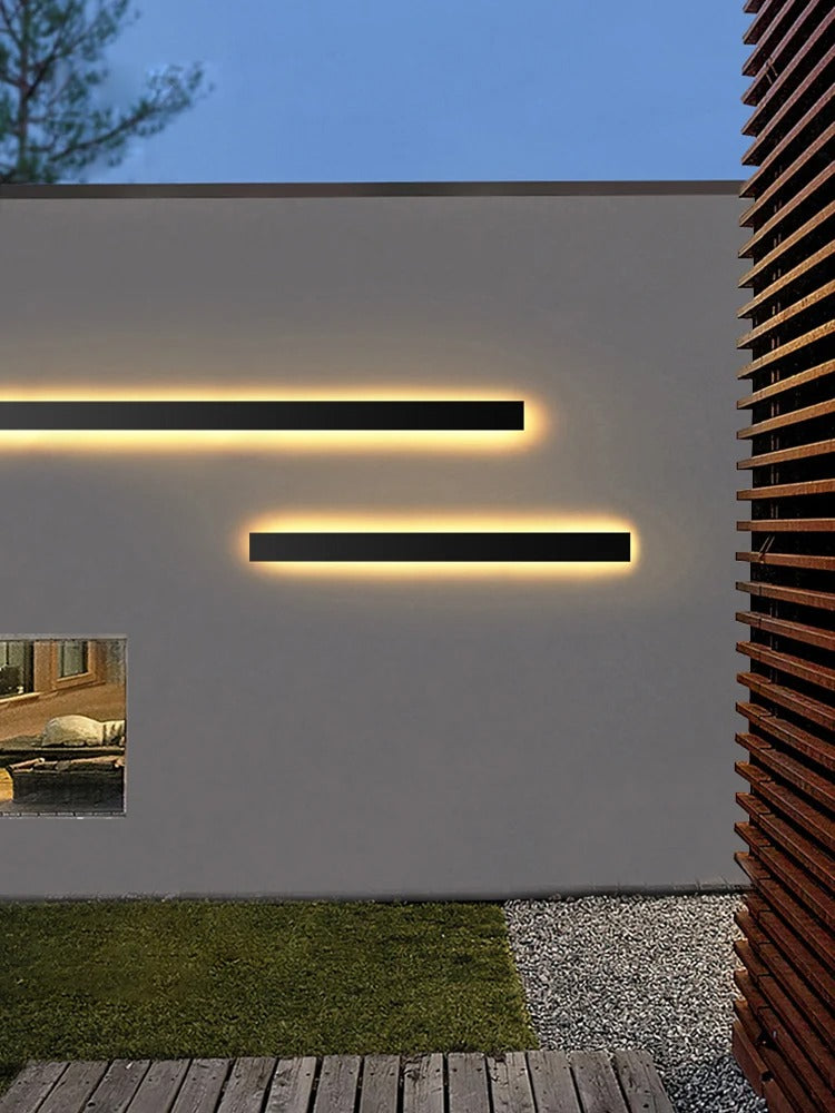 Havenvale - Verticale LED Buitenwandlamp Met Dimbare Functie En Strak Design
