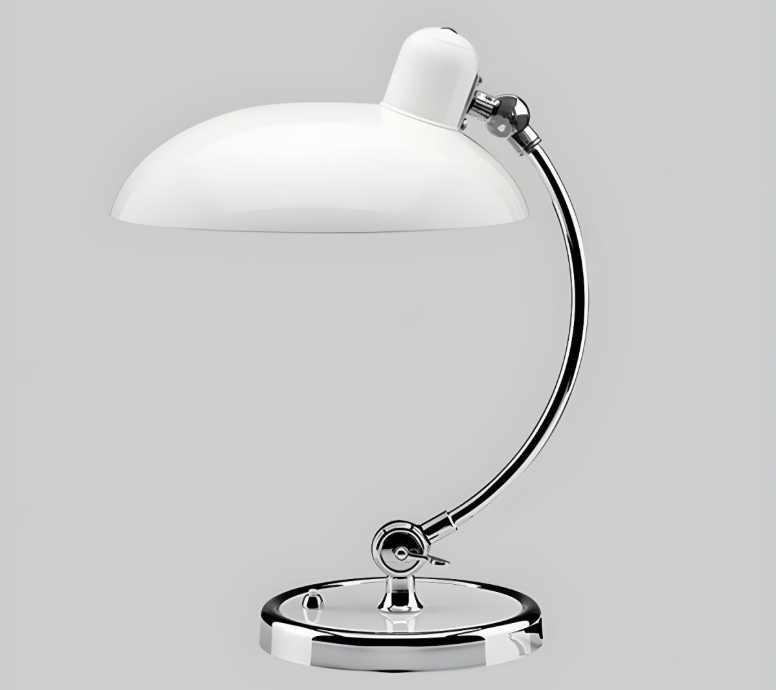 Arco – Bauhaus Geïnspireerde Tafellamp (Scandinavisch Design, IJzer & Chroom Afwerking)