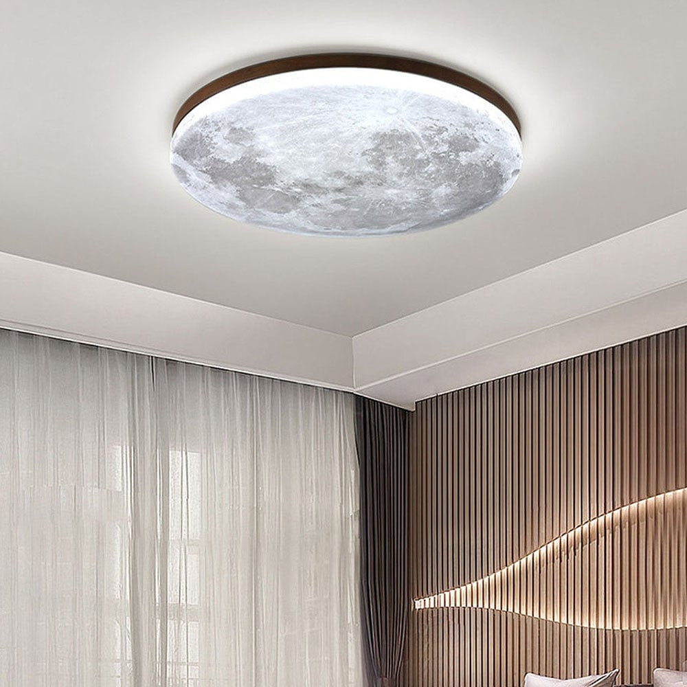 Selena – Maan LED Plafondlamp (Minimalistisch Rond Ontwerp, Warm/Neutraal/Koel Licht)