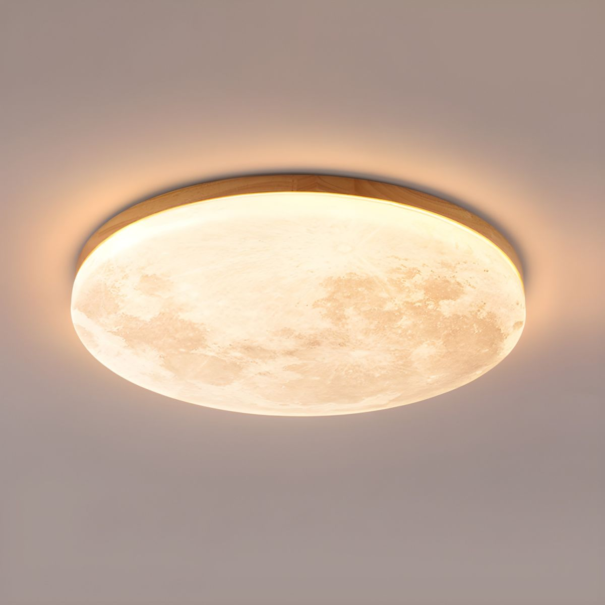 Selena – Maan LED Plafondlamp (Minimalistisch Rond Ontwerp, Warm/Neutraal/Koel Licht)