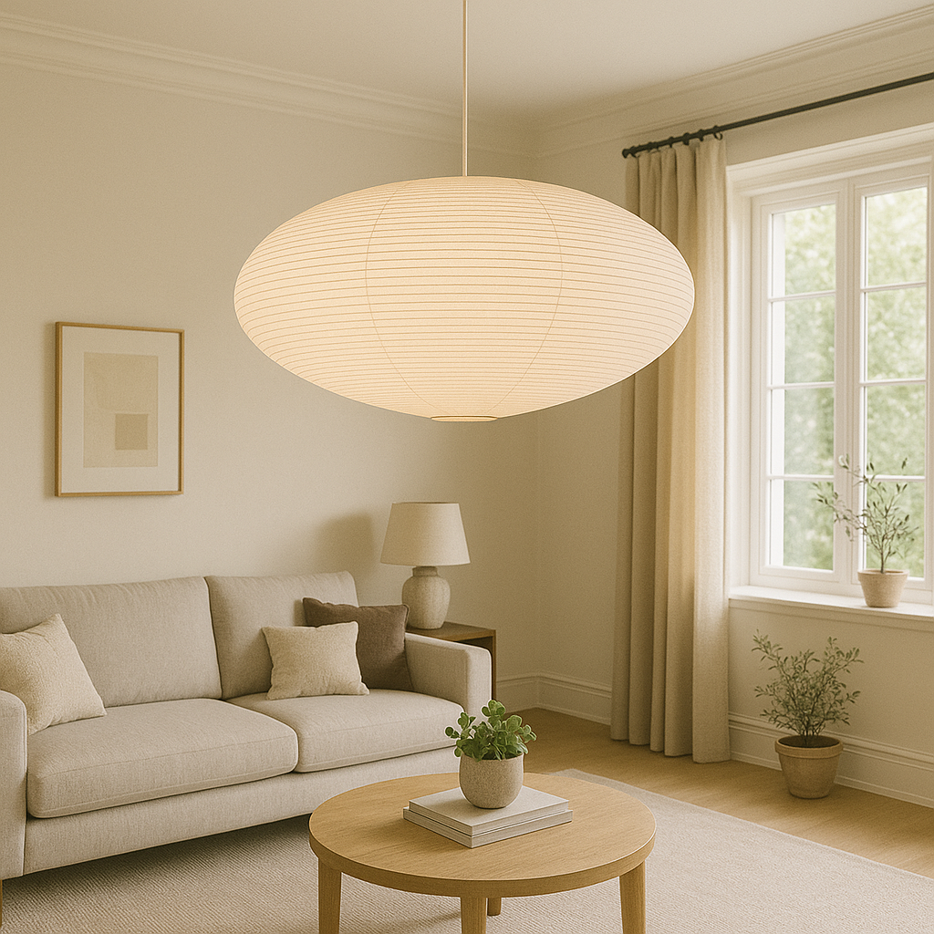 Shiniva - Eigentijdse Papieren Hanglamp Met Minimalistisch Ontwerp