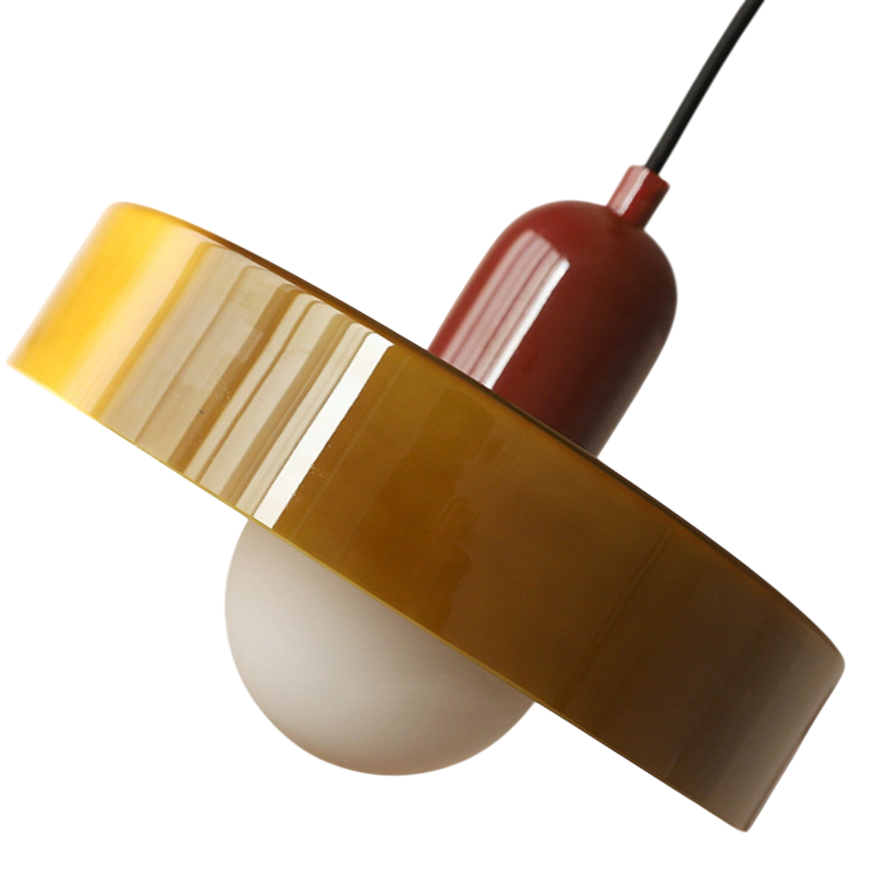GleaMore - Bauhaus Hanglamp In Stijlvol Gekleurd Glas