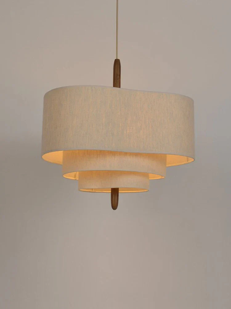 Lunara – Stoffen Hanglamp Chandelier (Modern Minimalistisch, E27 LED)