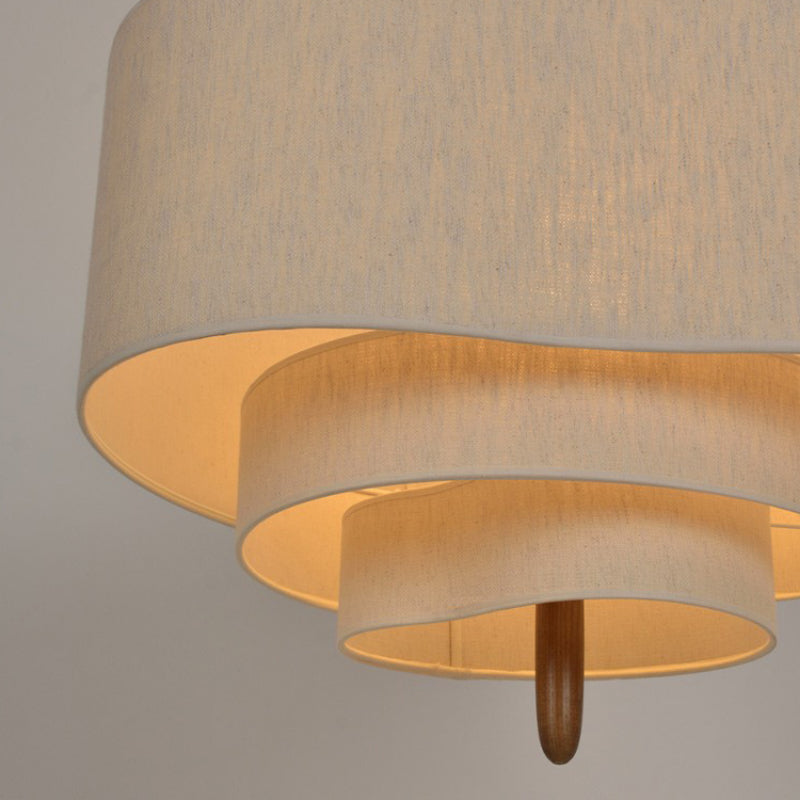 Lunara – Stoffen Hanglamp Chandelier (Modern Minimalistisch, E27 LED)