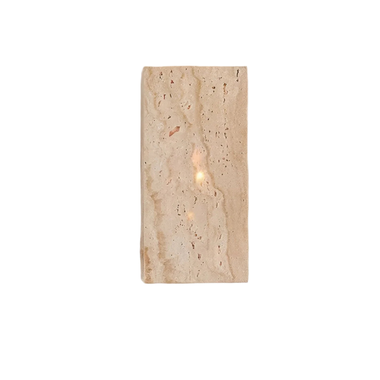 Veyra – Travertin Minimalistische Buiten LED Wandlamp