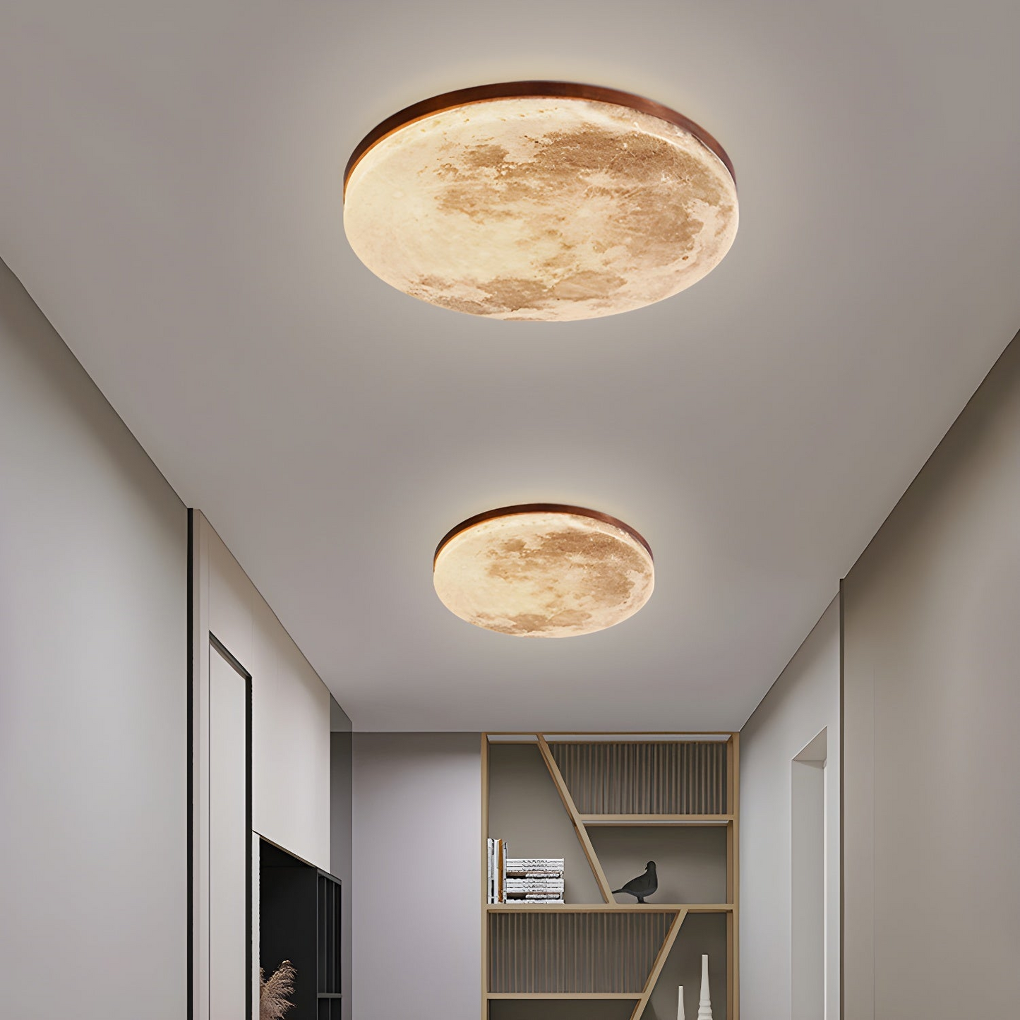 Selena – Maan LED Plafondlamp (Minimalistisch Rond Ontwerp, Warm/Neutraal/Koel Licht)