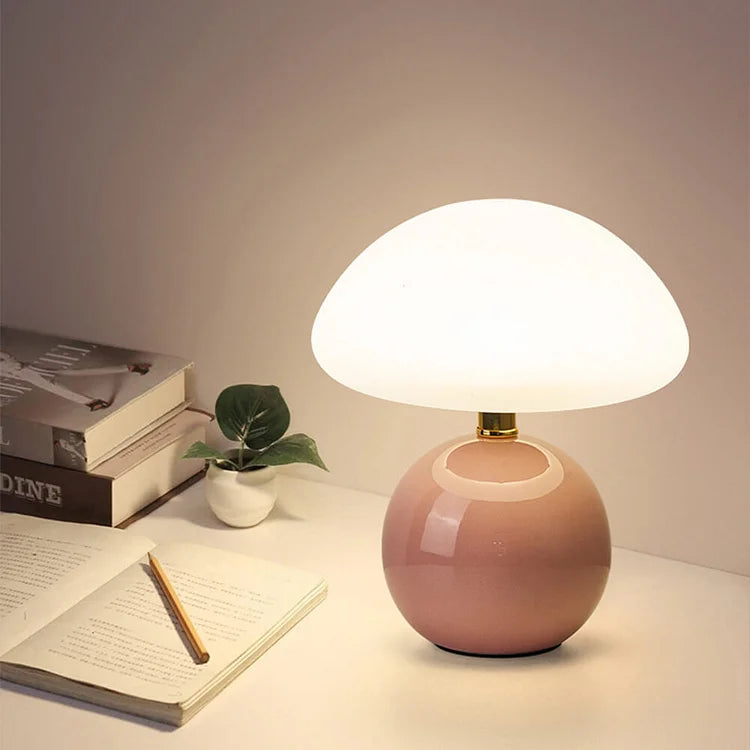Brighture - Stijlvolle Franse Crèmekleurige Paddenstoellamp Voor Moderne Decoratie