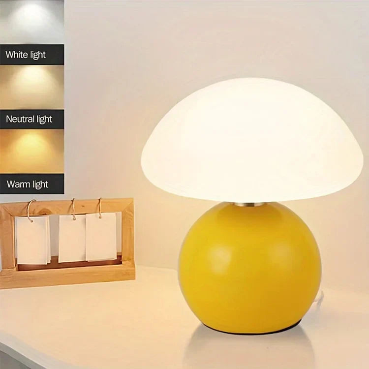 Brighture - Stijlvolle Franse Crèmekleurige Paddenstoellamp Voor Moderne Decoratie