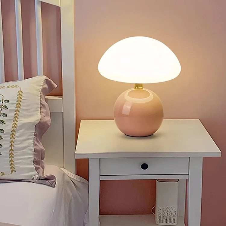 Brighture - Stijlvolle Franse Crèmekleurige Paddenstoellamp Voor Moderne Decoratie