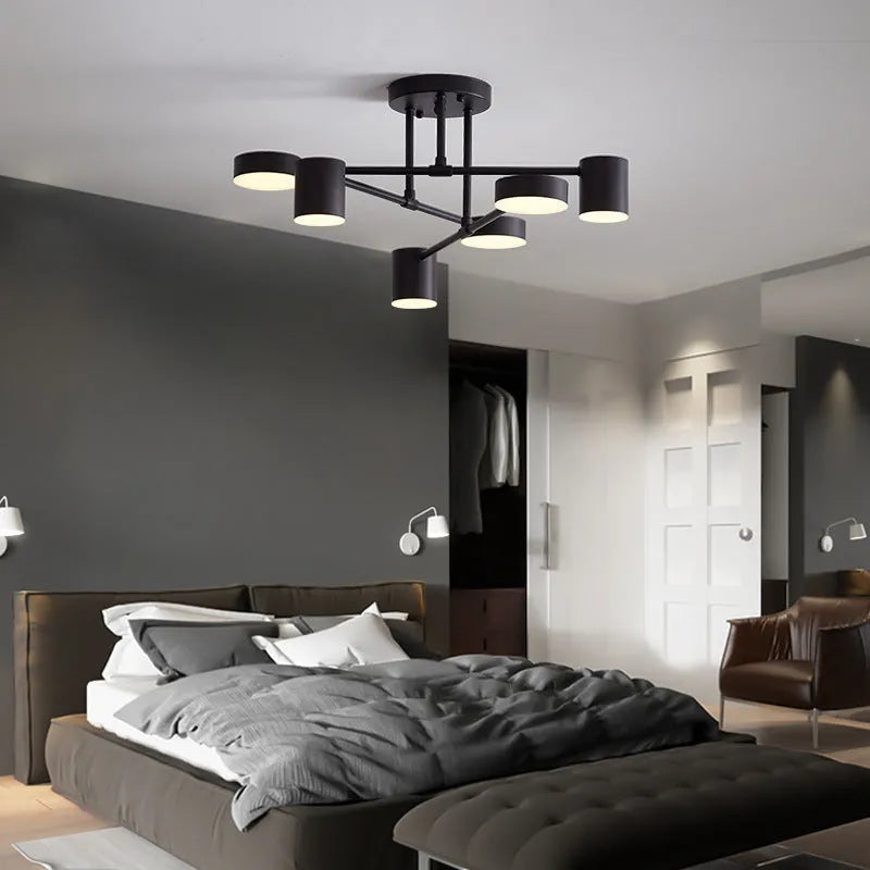 Norvik – Moderne Plafondlamp met 6 LED-Koppen