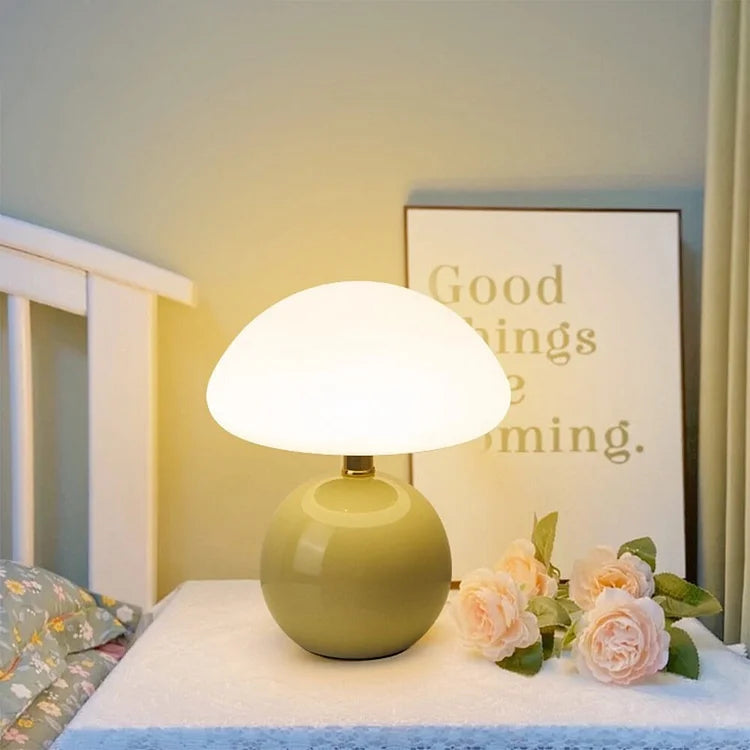 Brighture - Stijlvolle Franse Crèmekleurige Paddenstoellamp Voor Moderne Decoratie