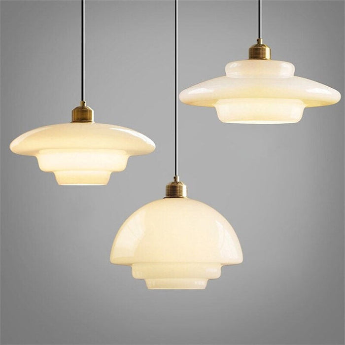 HaloGlo – Stijlvolle Witte Glazen Hanglamp