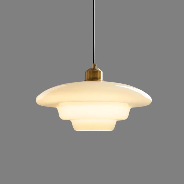 HaloGlo – Stijlvolle Witte Glazen Hanglamp