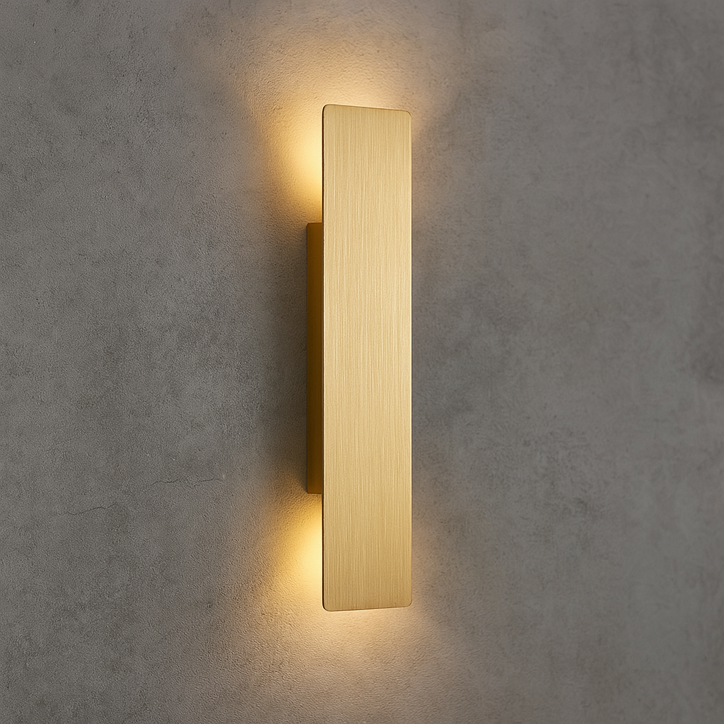 Aurea – Gouden Weerbestendige LED Buiten Wandlamp