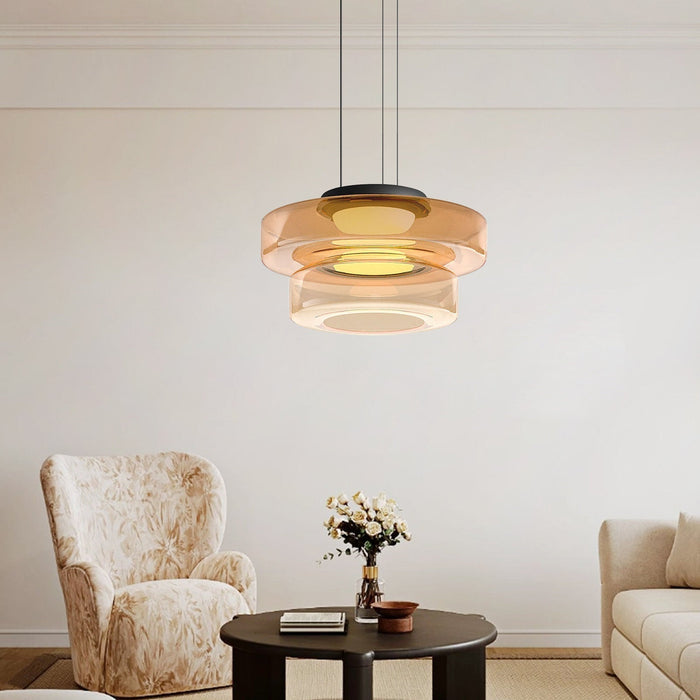 Sunhaven - Tijdloze Bauhaus-Stijl Glazen Hanglamp voor Thuis