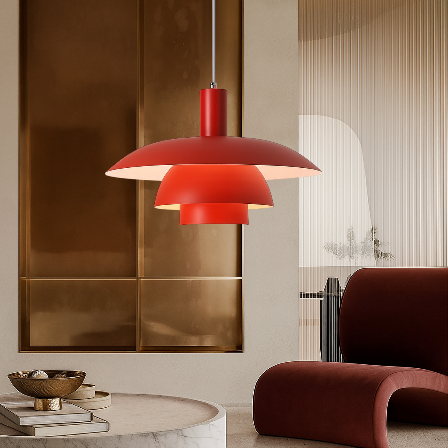 Radiora - Elegante Deense Hanglamp Met Minimalistisch Ontwerp