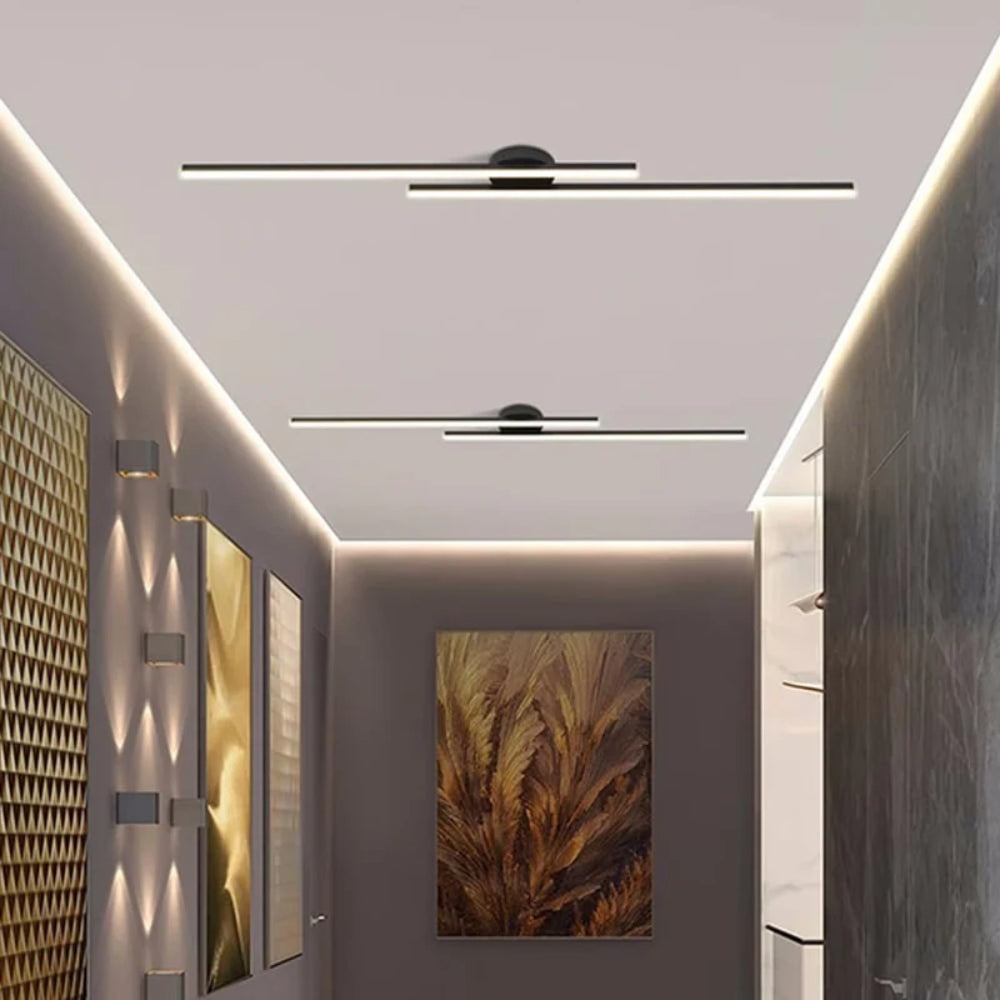 Bloomira - Moderne Platte LED Plafondlamp in Langwerpig Design
