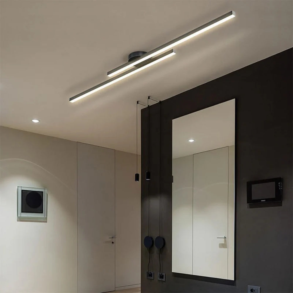 Bloomira - Moderne Platte LED Plafondlamp in Langwerpig Design