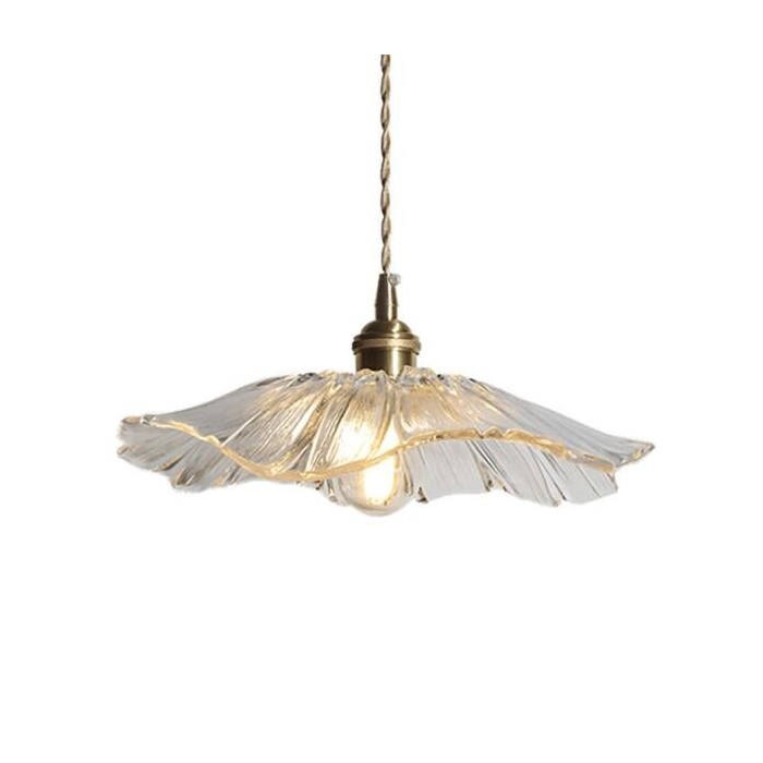 Flora – Bloemvormige Glazen Hanglamp (Plafondlamp, Artistiek Design, E27)