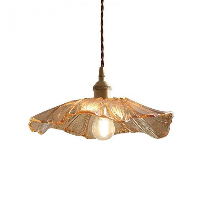 Flora – Bloemvormige Glazen Hanglamp (Plafondlamp, Artistiek Design, E27)