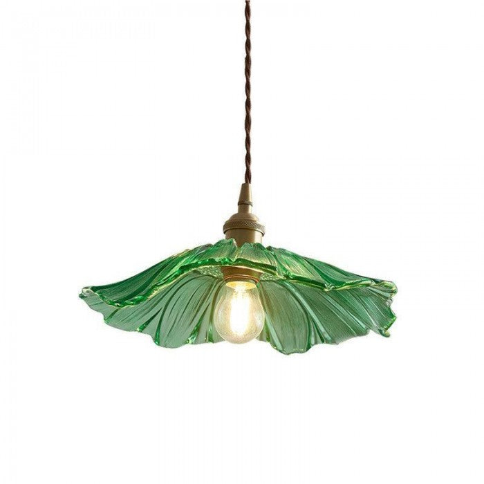 Flora – Bloemvormige Glazen Hanglamp (Plafondlamp, Artistiek Design, E27)