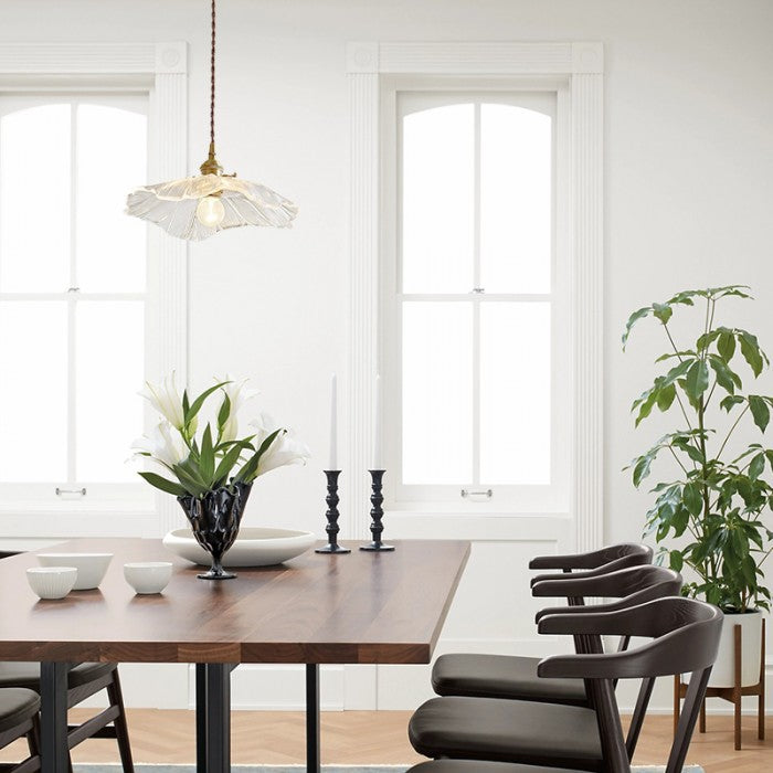 Flora – Bloemvormige Glazen Hanglamp (Plafondlamp, Artistiek Design, E27)