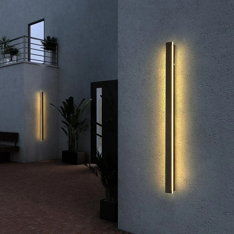 Havenvale - Verticale LED Buitenwandlamp Met Dimbare Functie En Strak Design