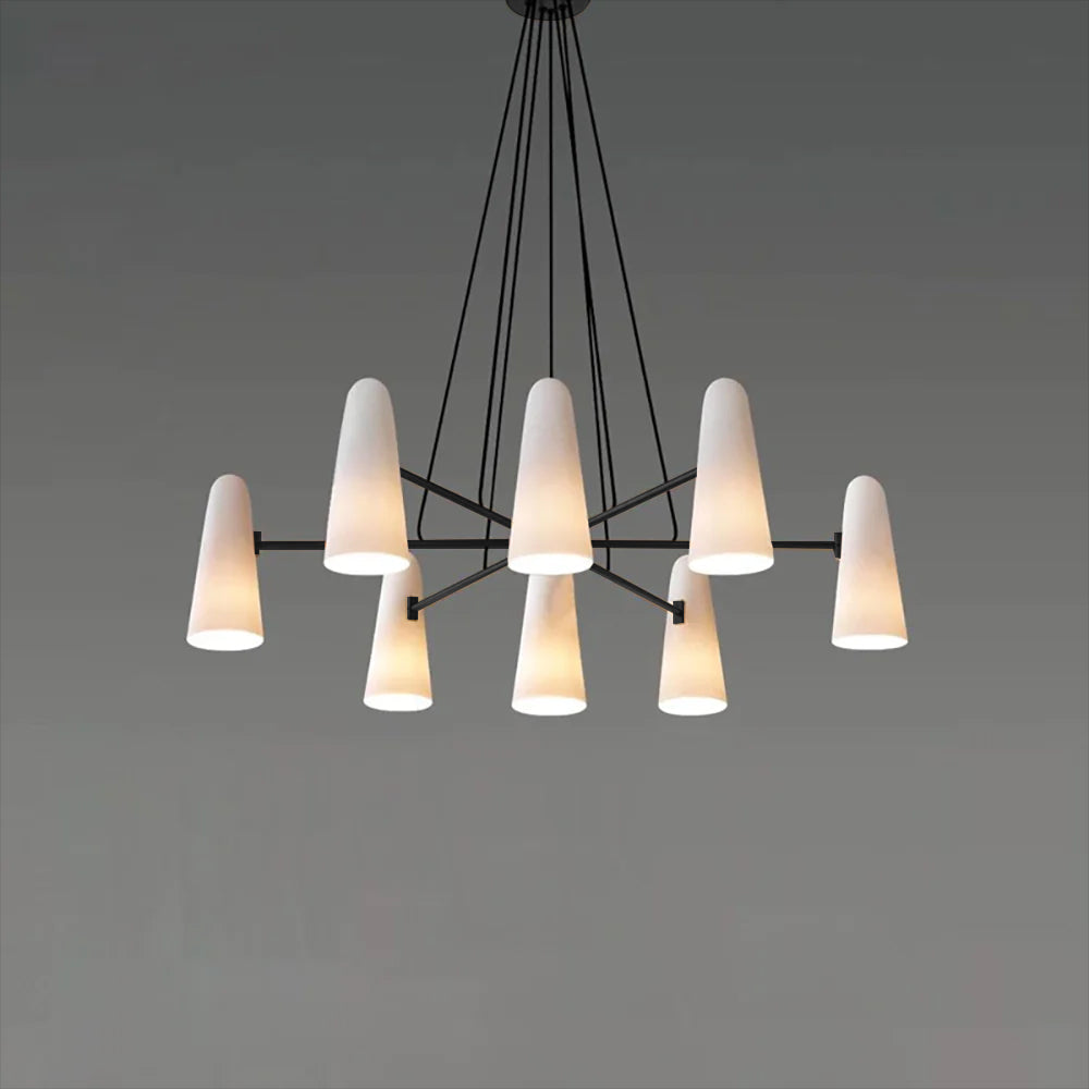 Lanterna - Klassieke Mid-Century Glazen Kroonluchter Voor Moderne Interieurs