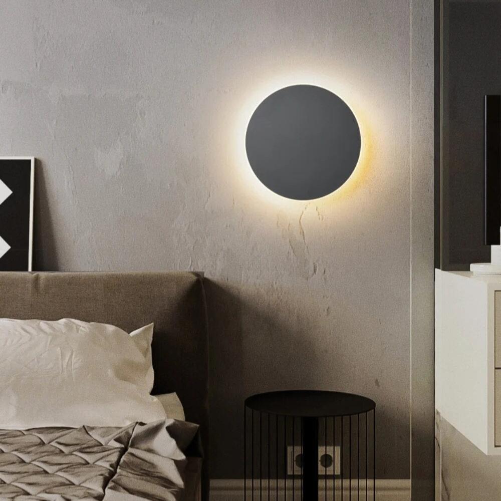 Lunor – Nordic Ronde LED Wandlamp met Bewegingssensor