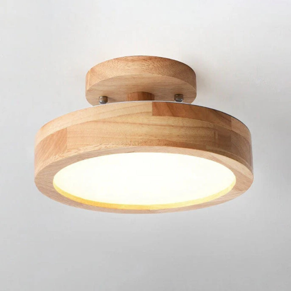 Skyvera - Nordische LED Plafondlamp met Matte Kap en Halfinbouwdesign