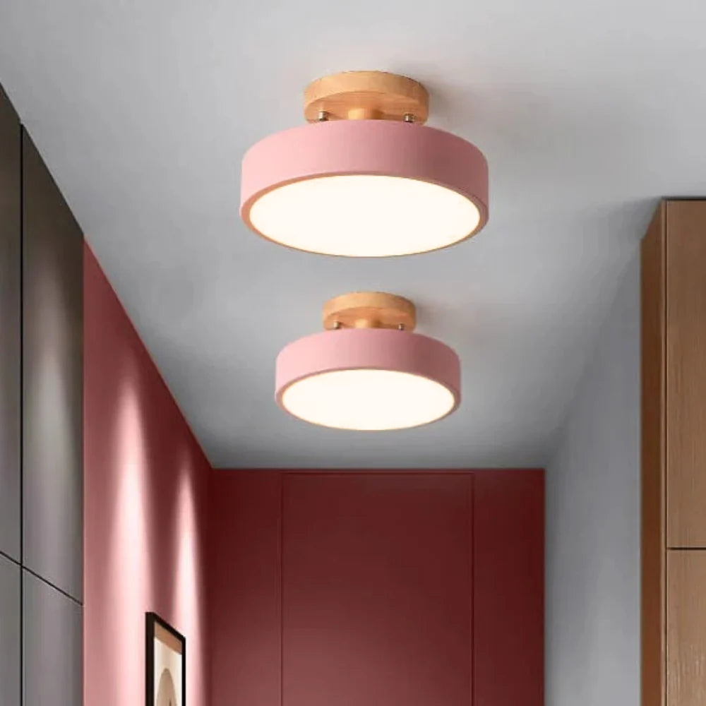 Skyvera - Nordische LED Plafondlamp met Matte Kap en Halfinbouwdesign