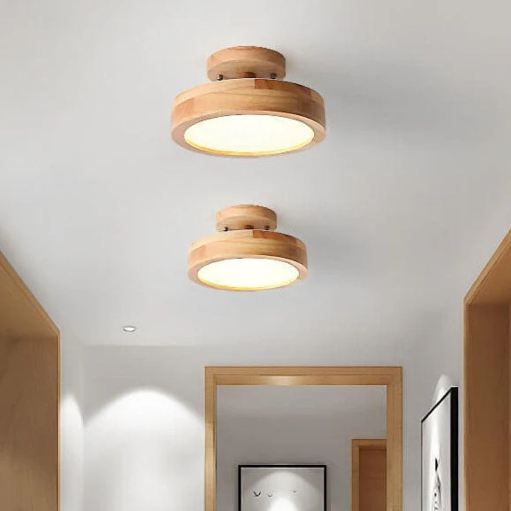 Skyvera - Nordische LED Plafondlamp met Matte Kap en Halfinbouwdesign