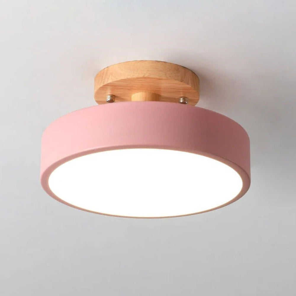 Skyvera - Nordische LED Plafondlamp met Matte Kap en Halfinbouwdesign