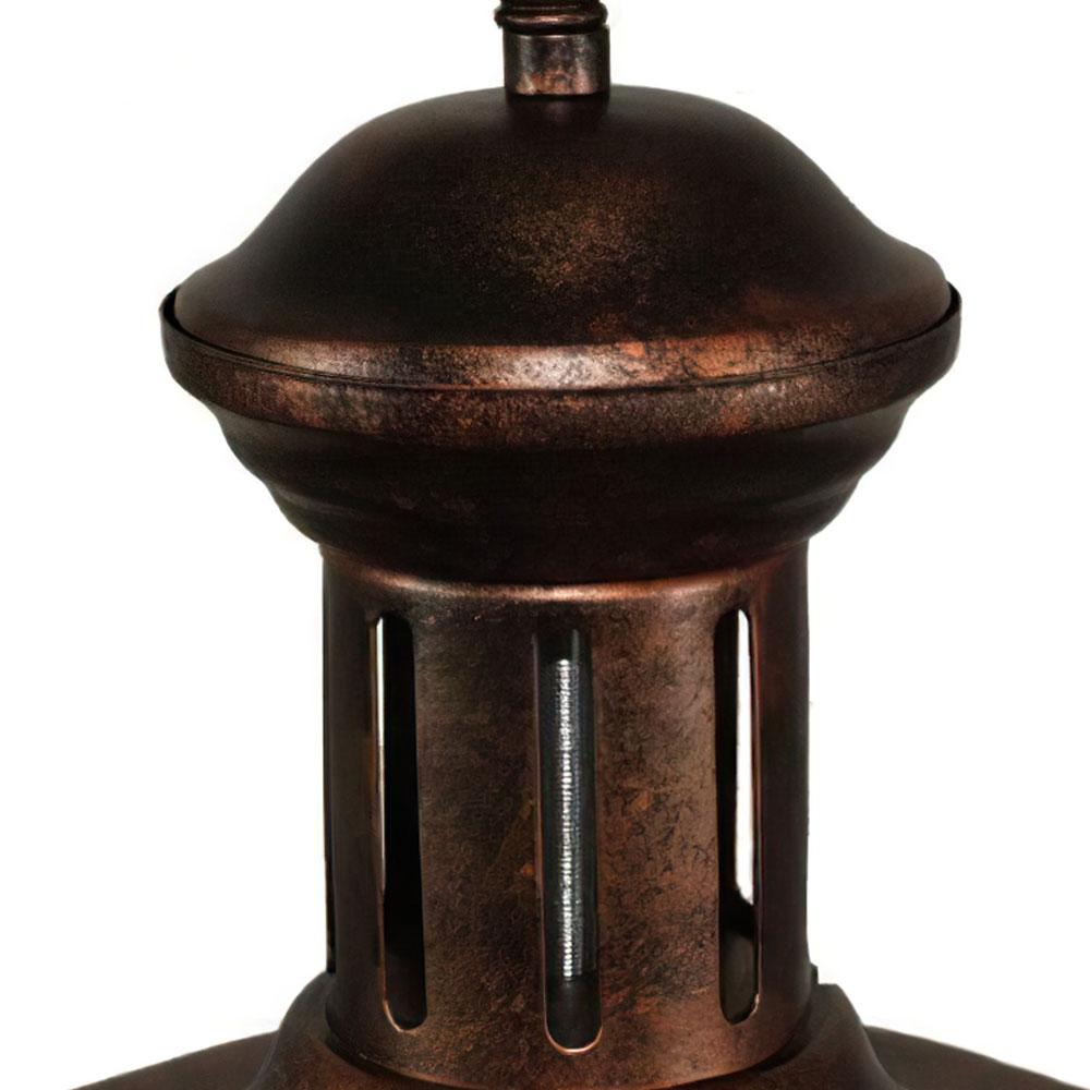 Corvin – Landelijke Industriële Roestkleurige Dome Hanglamp