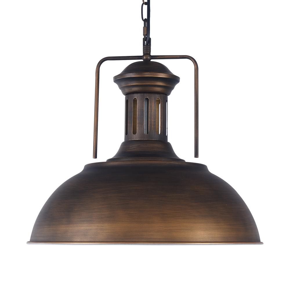 Bronxor – Industriële Enkelvoudige Dome Hanglamp