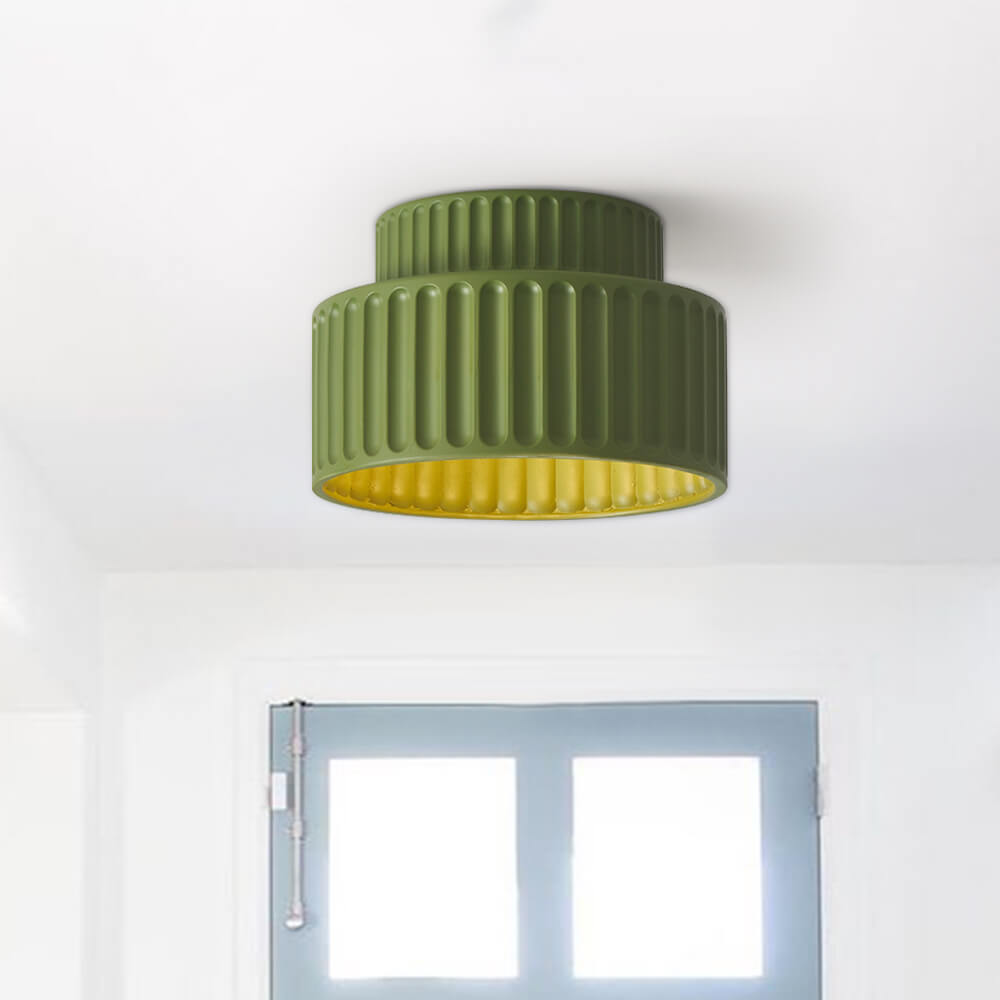 Ceryn – Vintage Crème Drum Plafondlamp