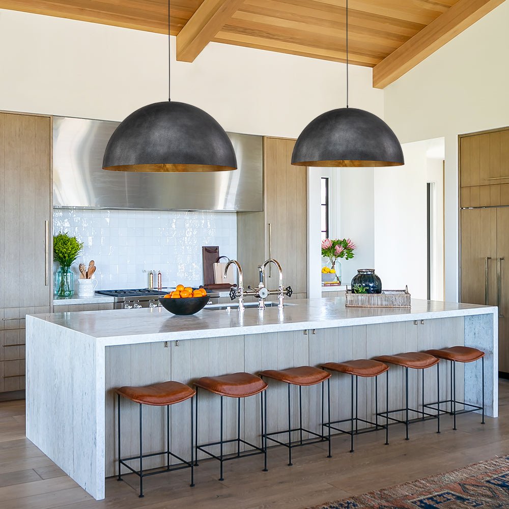Draxen – Industriële Oversized Metalen Dome Hanglamp