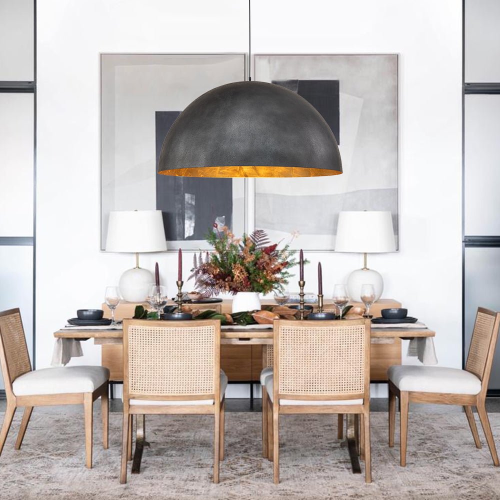 Draxen – Industriële Oversized Metalen Dome Hanglamp