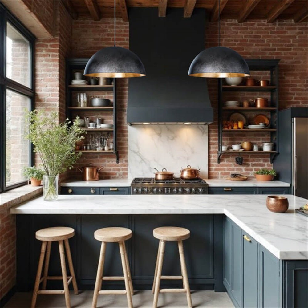 Draxen – Industriële Oversized Metalen Dome Hanglamp