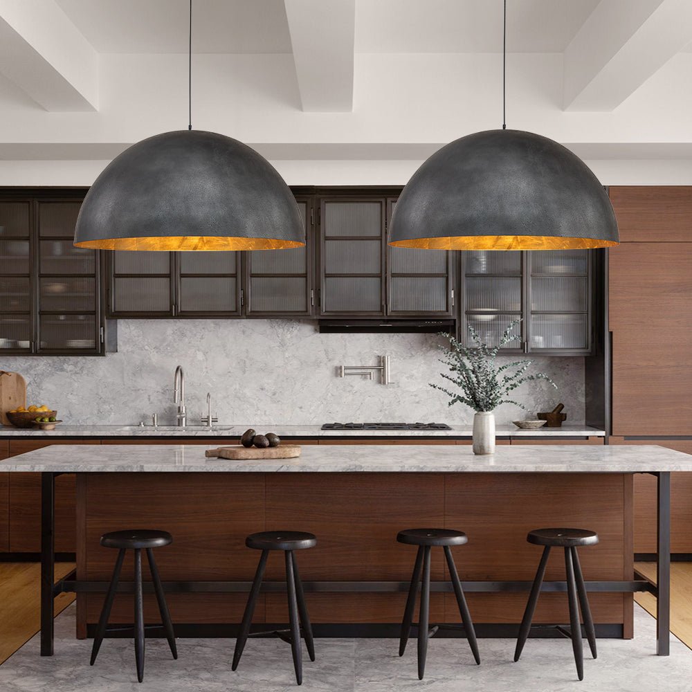 Draxen – Industriële Oversized Metalen Dome Hanglamp