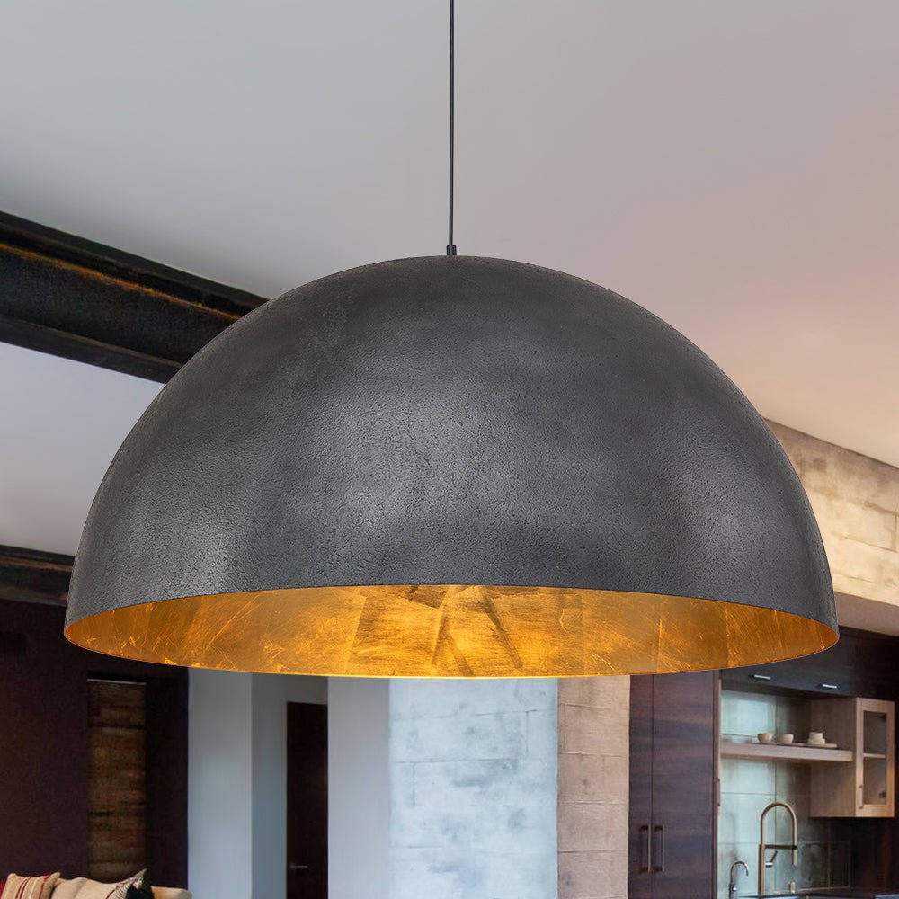 Draxen – Industriële Oversized Metalen Dome Hanglamp