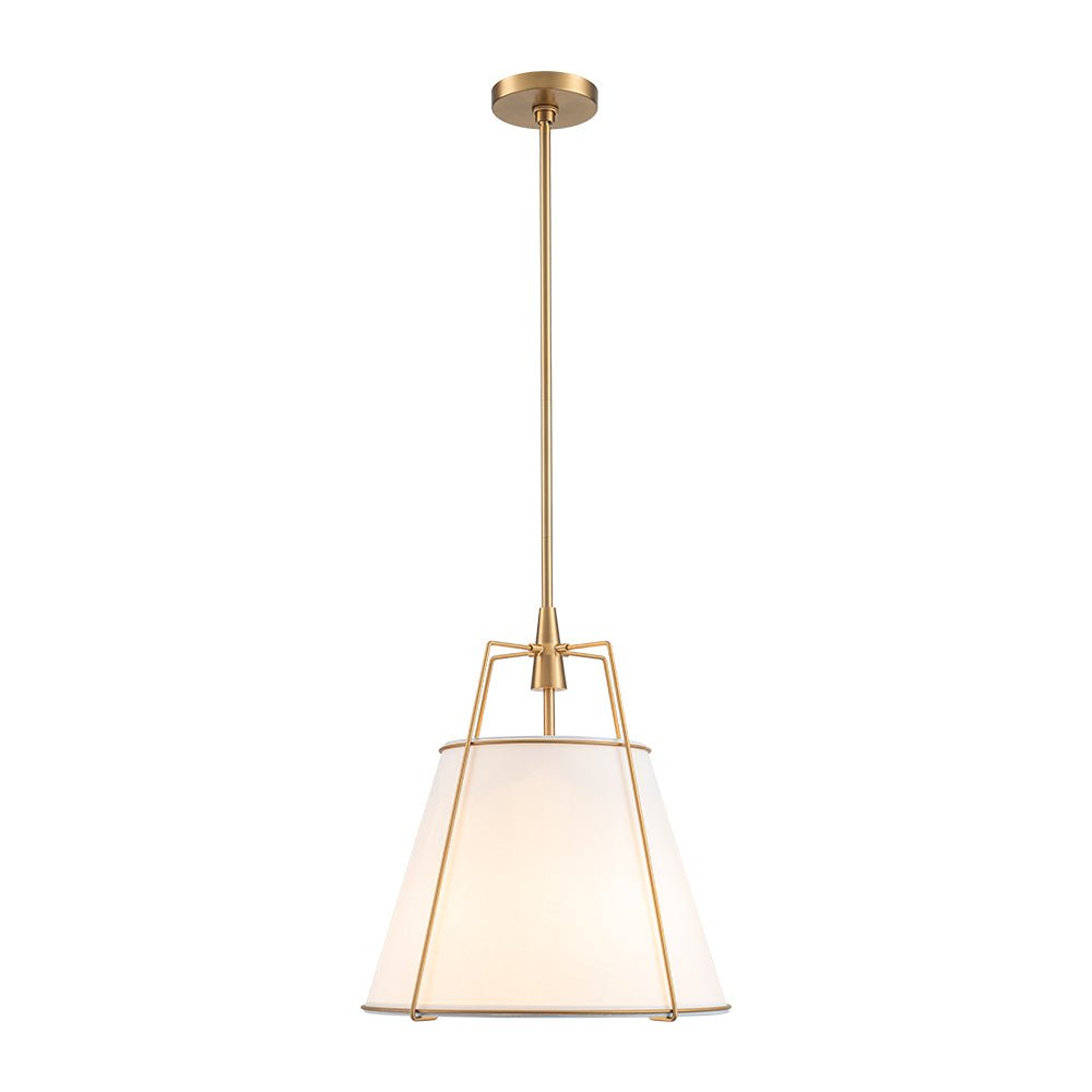 Aurora – 4-Lichts Conische Linnen Taps toelopende Hanglamp