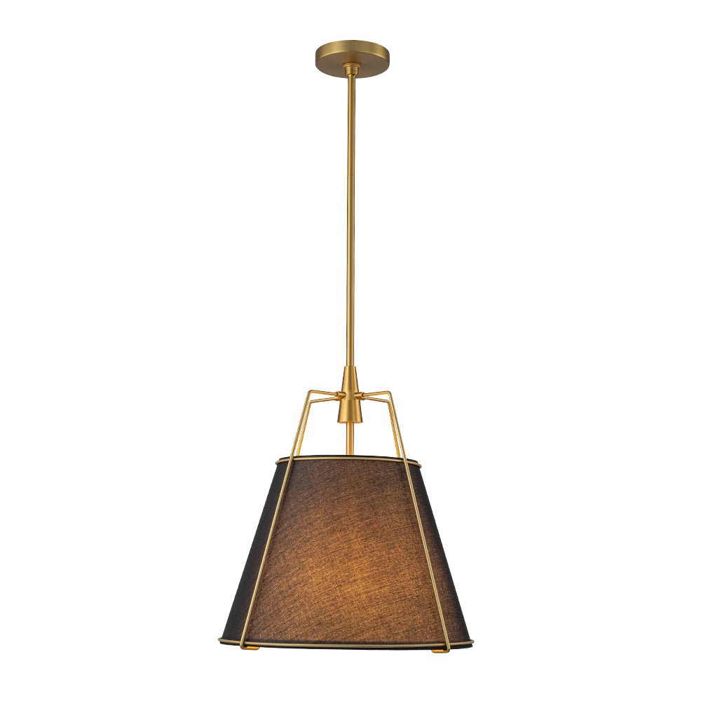 Aurora – 4-Lichts Conische Linnen Taps toelopende Hanglamp