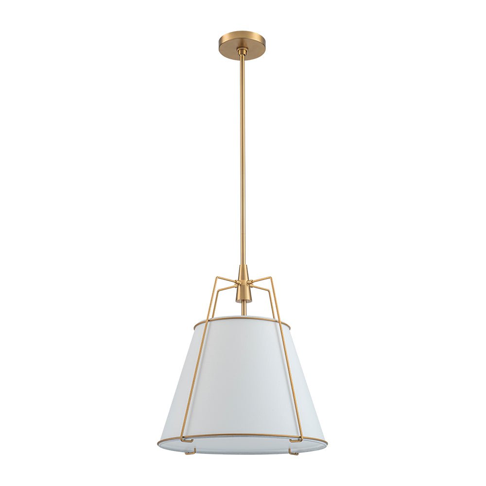 Aurora – 4-Lichts Conische Linnen Taps toelopende Hanglamp