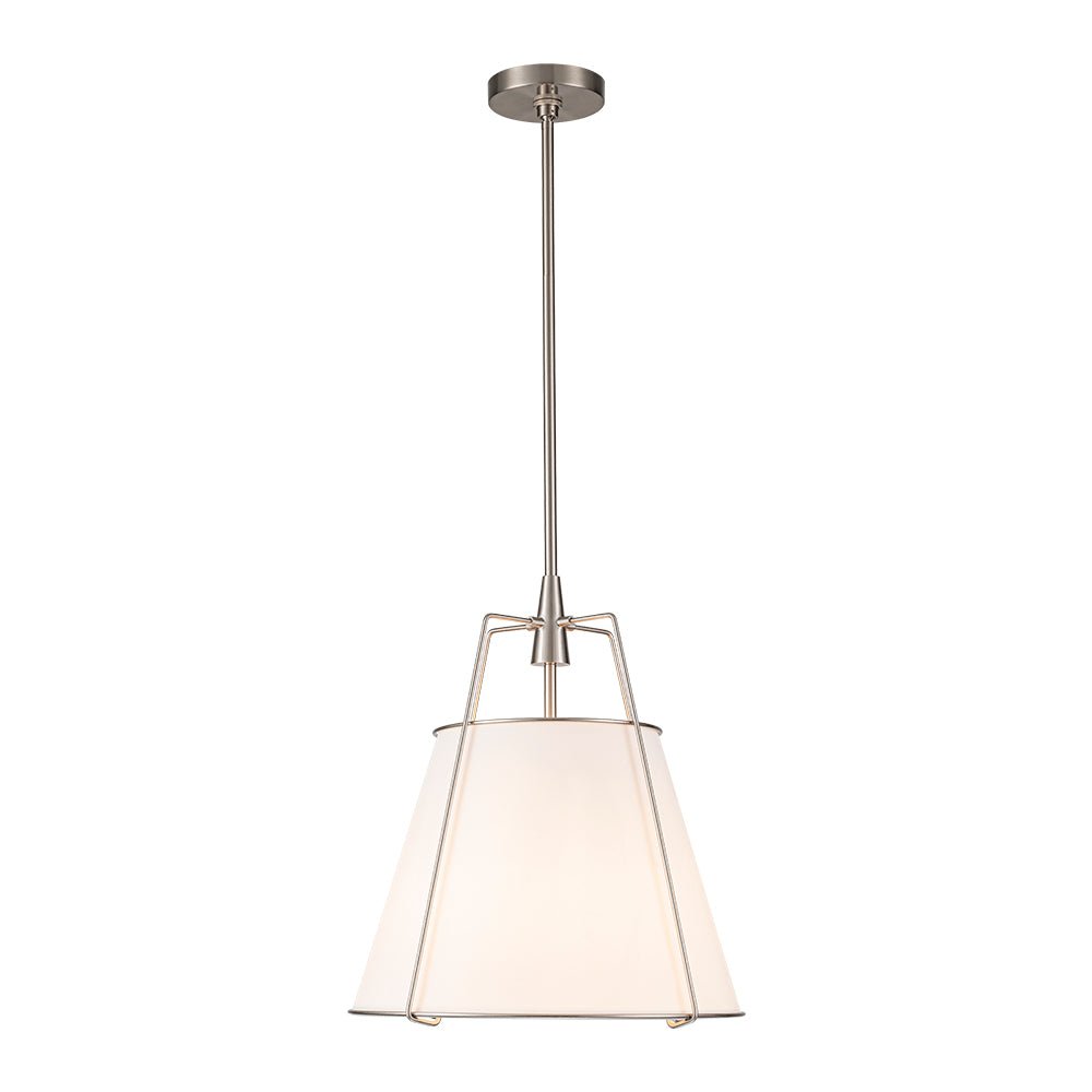 Aurora – 4-Lichts Conische Linnen Taps toelopende Hanglamp