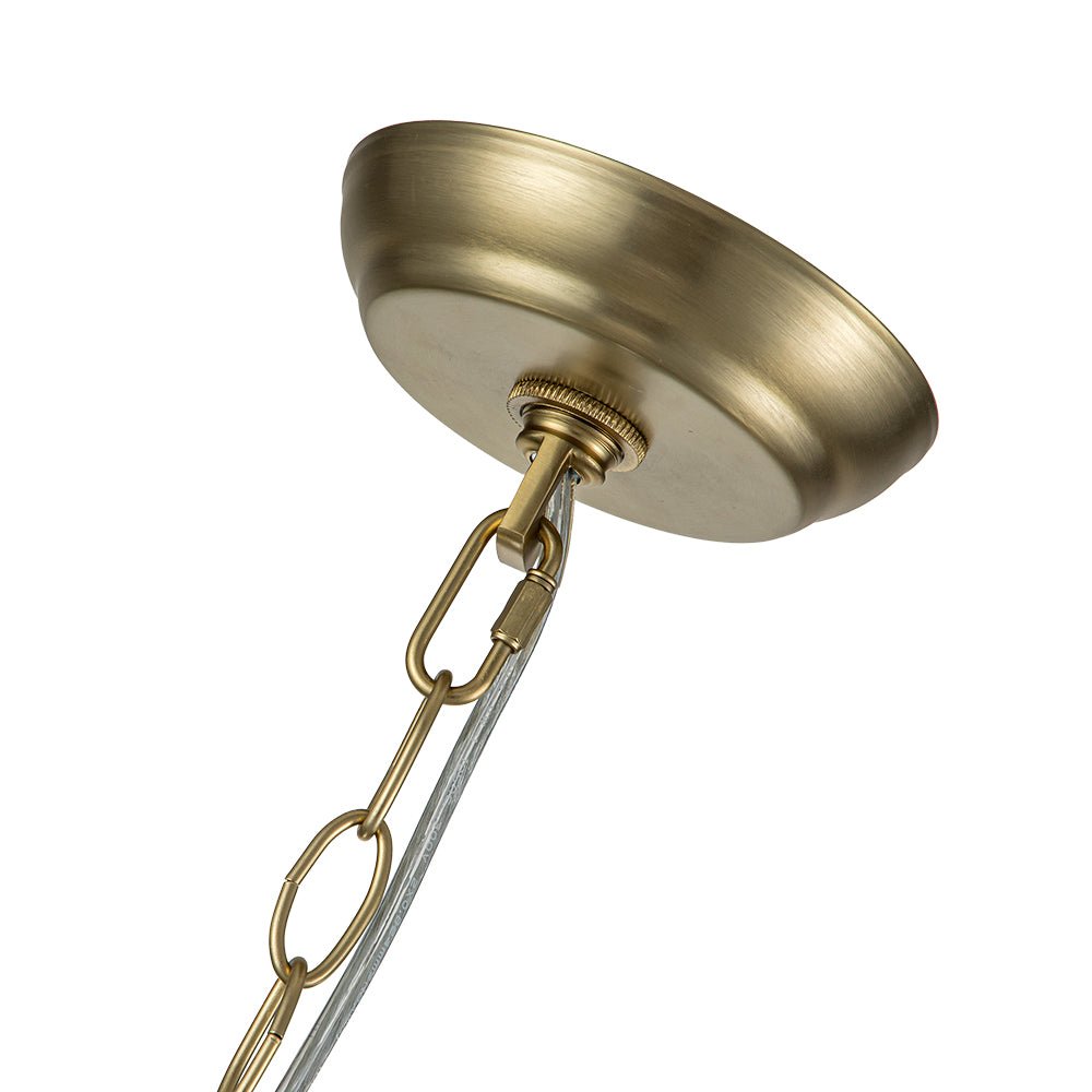 Aveline – Moderne Transparante Geribbelde Bubble Kroonluchter