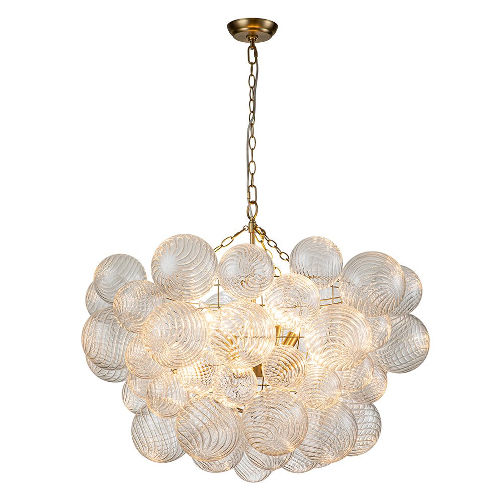 Aveline – Moderne Transparante Geribbelde Bubble Kroonluchter