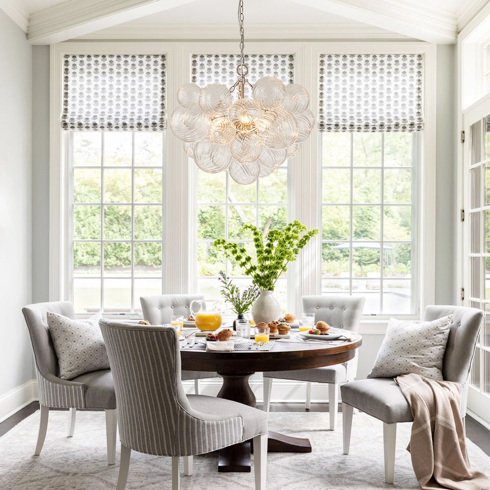 Aveline – Moderne Transparante Geribbelde Bubble Kroonluchter