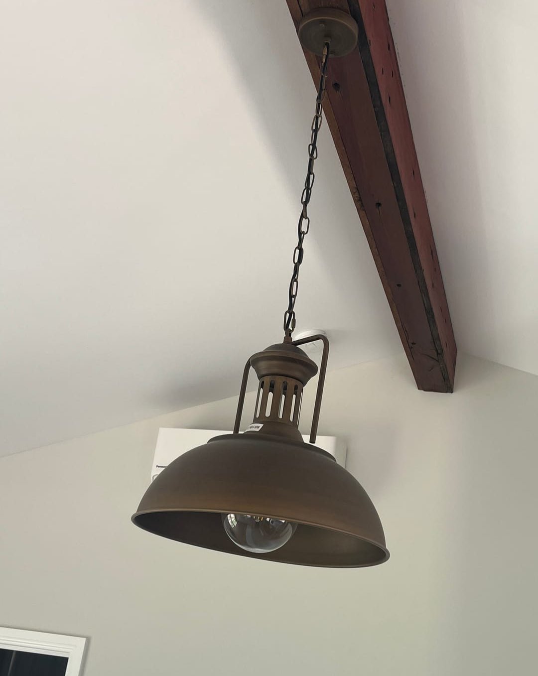 Corvin – Landelijke Industriële Roestkleurige Dome Hanglamp