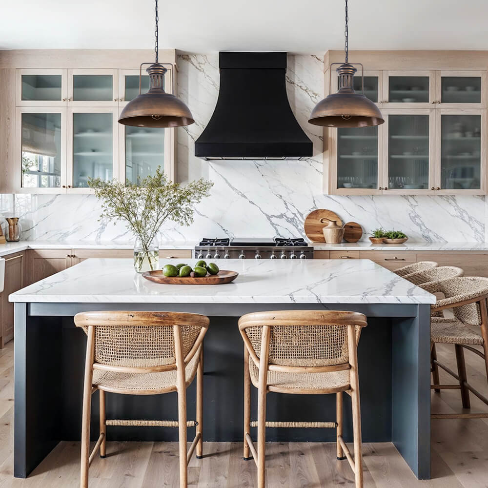 Bronxor – Industriële Enkelvoudige Dome Hanglamp